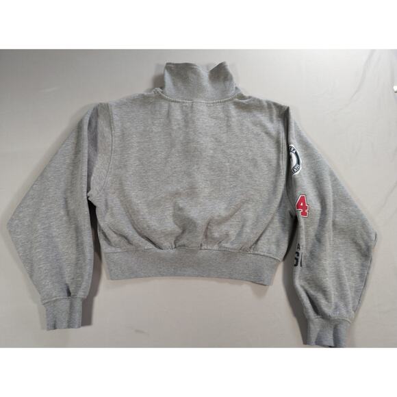 Team USA Olympics Gray Quarter Zip Sweatshirt Medium Embroidered Flag 24 - Picture 13 of 13